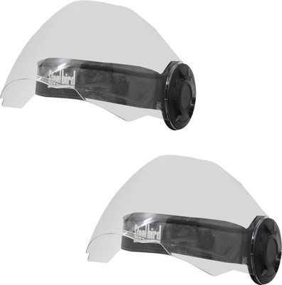 Steelbird SBH-50-FU Unbreakable Reusable Flip Up Face Shield Pack of 2 Safety Visor(Size - Regular)