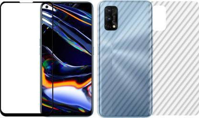 PONDRIK Front and Back Tempered Glass for REALME 7 PRO(Pack of 2)