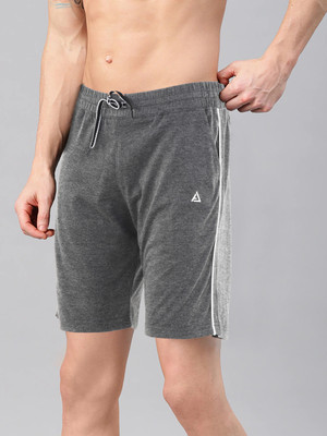 AVOLT Striped Men Grey Basic Shorts