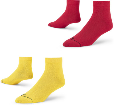 Dynamocks Men Solid Ankle Length(Pack of 2)