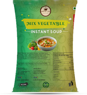 Brew Lab Ready To Cook Instant Healthy Mix Vegetable Instant Soup Powder | Easy to Prepare |(1 kg)
