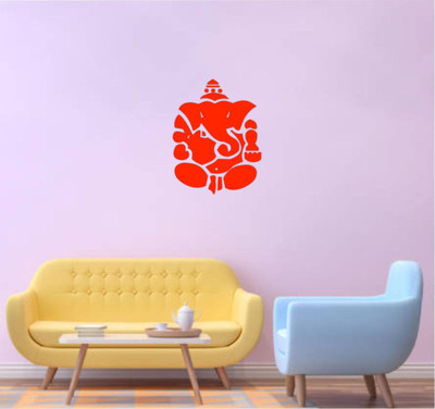 Varadvinayak 59 cm Ganesh ji Self Adhesive Sticker(Pack of 1)