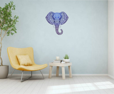 Varadvinayak 59 cm Art of elephant Self Adhesive Sticker(Pack of 1)
