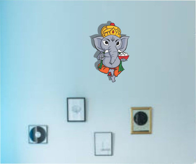 Varadvinayak 45 cm Ganesh Ji Self Adhesive Sticker(Pack of 1)