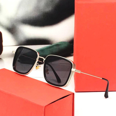 CHORIOTIS Retro Square Sunglasses(For Men & Women, Black)