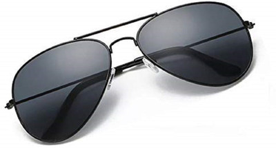 sunwear Aviator Sunglasses(For Men & Women, Black)