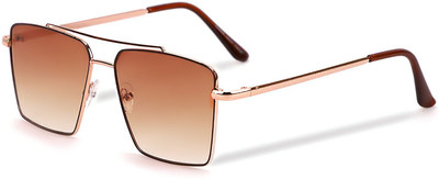 Sliff Aviator Sunglasses(For Men & Women, Brown)