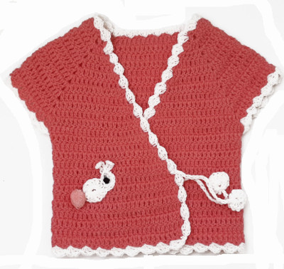 My Little Princess Applique V Neck Casual Baby Boys & Baby Girls Red Sweater
