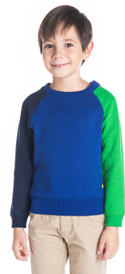 Cherry Crumble by Nitt Hyman Full Sleeve Color Block Boys Sweatshirt