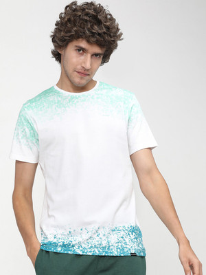 HIGHLANDER Printed Men Round Neck Multicolor T-Shirt