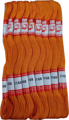 Quickcollection Doli Thread Skeins/ Long Stitched Embroidery Stranded Cotton J168 Thread(8 m Pack of25)
