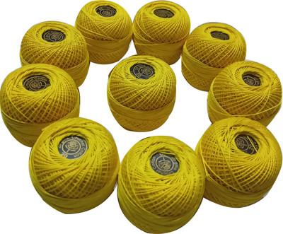 Abn Traders Yellow Thread(90 m Pack of10)