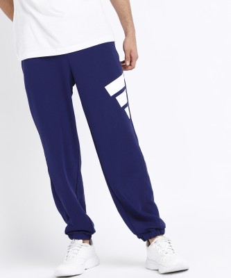 ADIDAS Printed Men Blue Track Pants