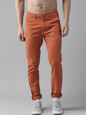 Roadster Slim Fit Men Brown Trousers