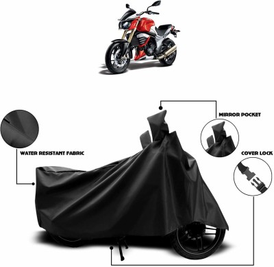 KEDIT Two Wheeler Cover for Mahindra(Mojo, Black)