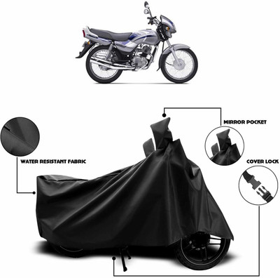KEDIT Two Wheeler Cover for TVS(Victor Edge, Black)