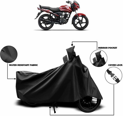 KEDIT Two Wheeler Cover for TVS(Jive, Black)