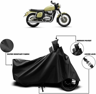 KEDIT Two Wheeler Cover for JAWA(Forty Two, Black)