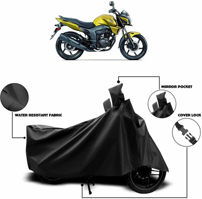 KEDIT Two Wheeler Cover for Honda(Unicorn Dazzler, Black)
