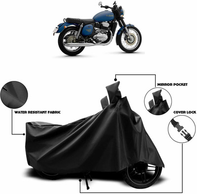 KEDIT Two Wheeler Cover for JAWA(Forty Two, Black)