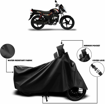 KEDIT Two Wheeler Cover for Mahindra(Pantero, Black)
