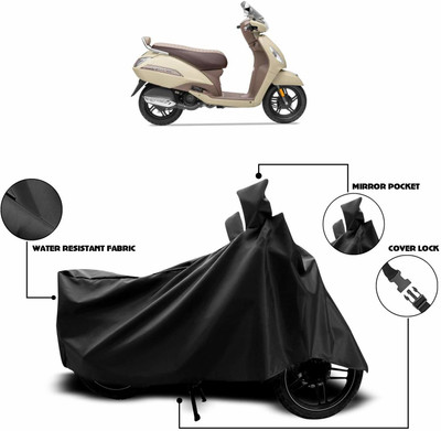 KEDIT Two Wheeler Cover for Universal For Bike(Jupiter classic, Black)