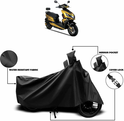 KEDIT Two Wheeler Cover for Okinawa(Praise, Black)