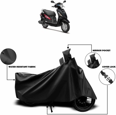 KEDIT Two Wheeler Cover for Suzuki(Swish, Black)