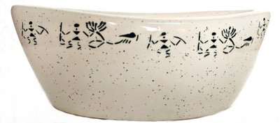 Luminescence Enterprises Ceramic Vase(4.5 inch, White)