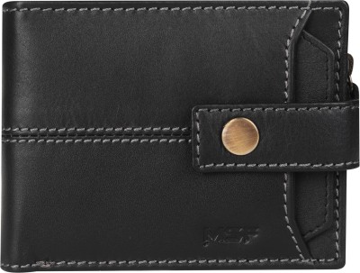 MSF Men Casual, Formal Black Genuine Leather Wallet(12 Card Slots)