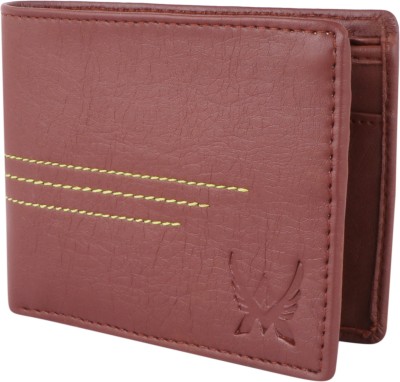 Shiv Men Trendy Brown Artificial Leather Wallet(3 Card Slots)