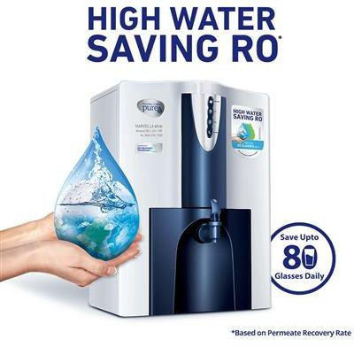 Pureit Marvella Eco Technology 10 L RO + UV + MF Water Purifier (White, Blue)