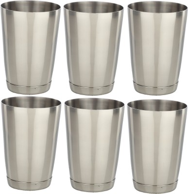 Dynore (Pack of 6) DS_180 Glass Set Water/Juice Glass(480 ml, Steel, Steel)