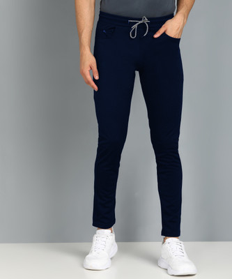Lemona Solid Men Dark Blue Track Pants