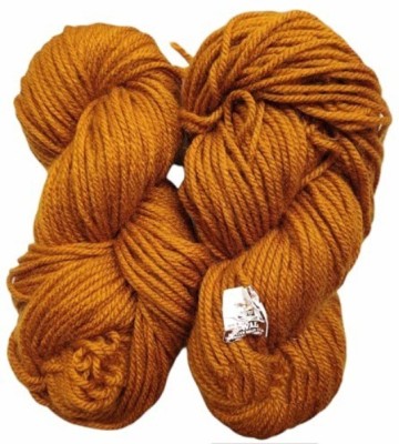 JEFFY Knitting Yarn Thick Chunky Wool, Varsha Dark Mustard 300 gm Best Used with Knitting Needles, Crochet Needles Wool Yarn for Knitting,Hand Knitting Yarn. by Oswal Shade no-14