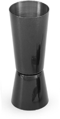 Dynore Dynore Stainless Steel Tall Peg Measure Of 30/60 ml Black 1 - Piece Bar Set(Steel)