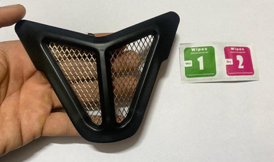 Olsic Premium quality Nose Grill For Yamaha R15 /R15 V3 (RED) Bike Air Filter CoverV3 Black_Black Bike Fairing Kit