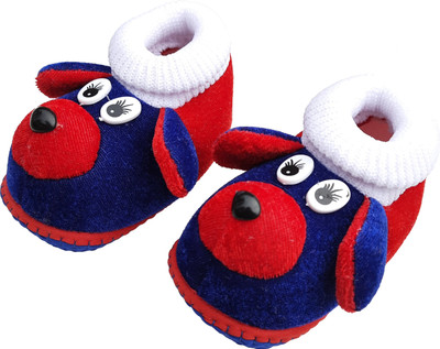 Art India Collection Booties(Toe to Heel Length - 12 cm, RED-BLUE)