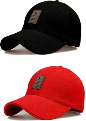 NFYGAA Embellished, Solid, Self Design Sports/Regular Cap Cap(Pack of 2)