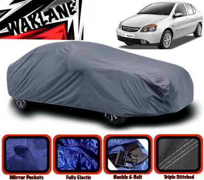 WAKLANE Car Cover For Tata Indigo CS (With Mirror Pockets)(Grey)