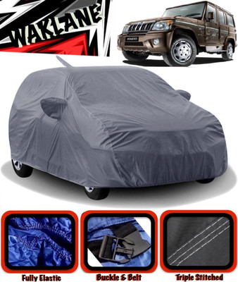 WAKLANE Car Cover For Mahindra Bolero (With Mirror Pockets)(Grey)