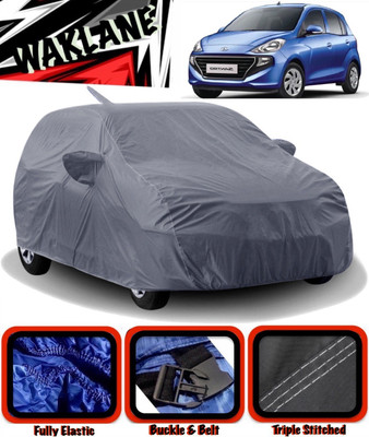 WAKLANE Car Cover For Hyundai Santro L2 (With Mirror Pockets)(Grey)
