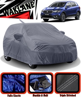 WAKLANE Car Cover For Maruti Suzuki S-Cross (With Mirror Pockets)(Grey)