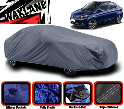 WAKLANE Car Cover For Tata Tigor (With Mirror Pockets)(Grey)