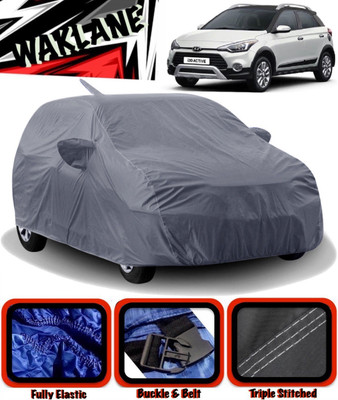 WAKLANE Car Cover For Hyundai i20 Active (With Mirror Pockets)(Grey)