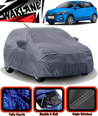 WAKLANE Car Cover For Hyundai Elite i20 (With Mirror Pockets)(Grey)
