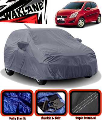 WAKLANE Car Cover For Maruti Suzuki Ritz (With Mirror Pockets)(Grey)
