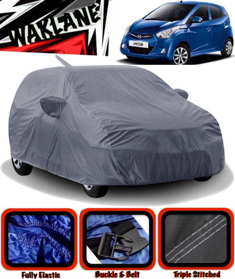 WAKLANE Car Cover For Hyundai Eon (With Mirror Pockets)(Grey)