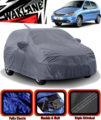 WAKLANE Car Cover For Tata Indica V2 (With Mirror Pockets)(Grey)
