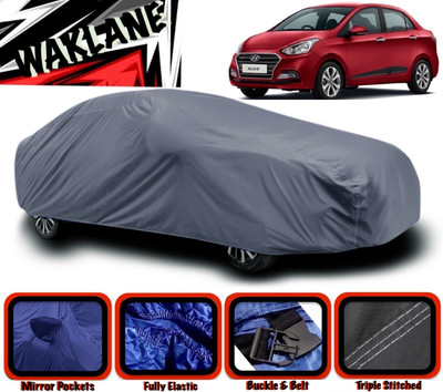 WAKLANE Car Cover For Hyundai Xcent (With Mirror Pockets)(Grey)